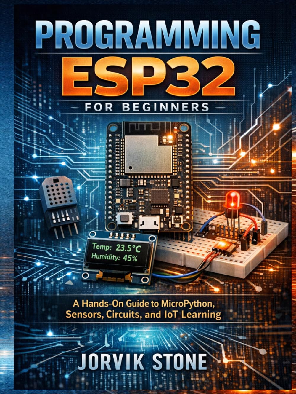 PROGRAMMING ESP32 FOR BEGINNERS: A Hands-On Guide to MicroPython, Sensors, Circuits, and IoT Learning.