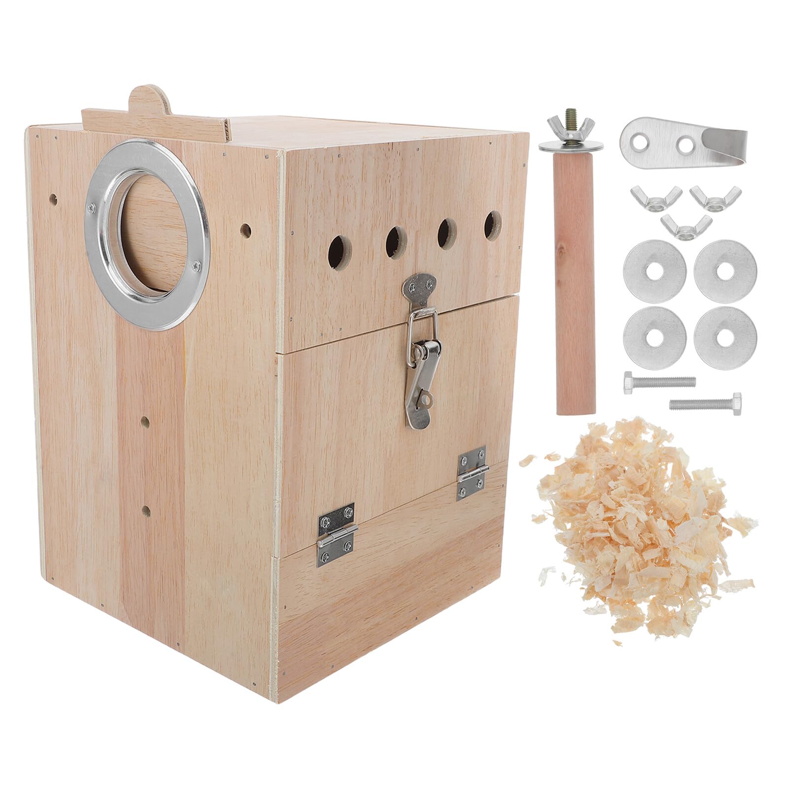 Nichoir en bois pour perruches au jardin ou au salon boîte de ponte pour cages universelles