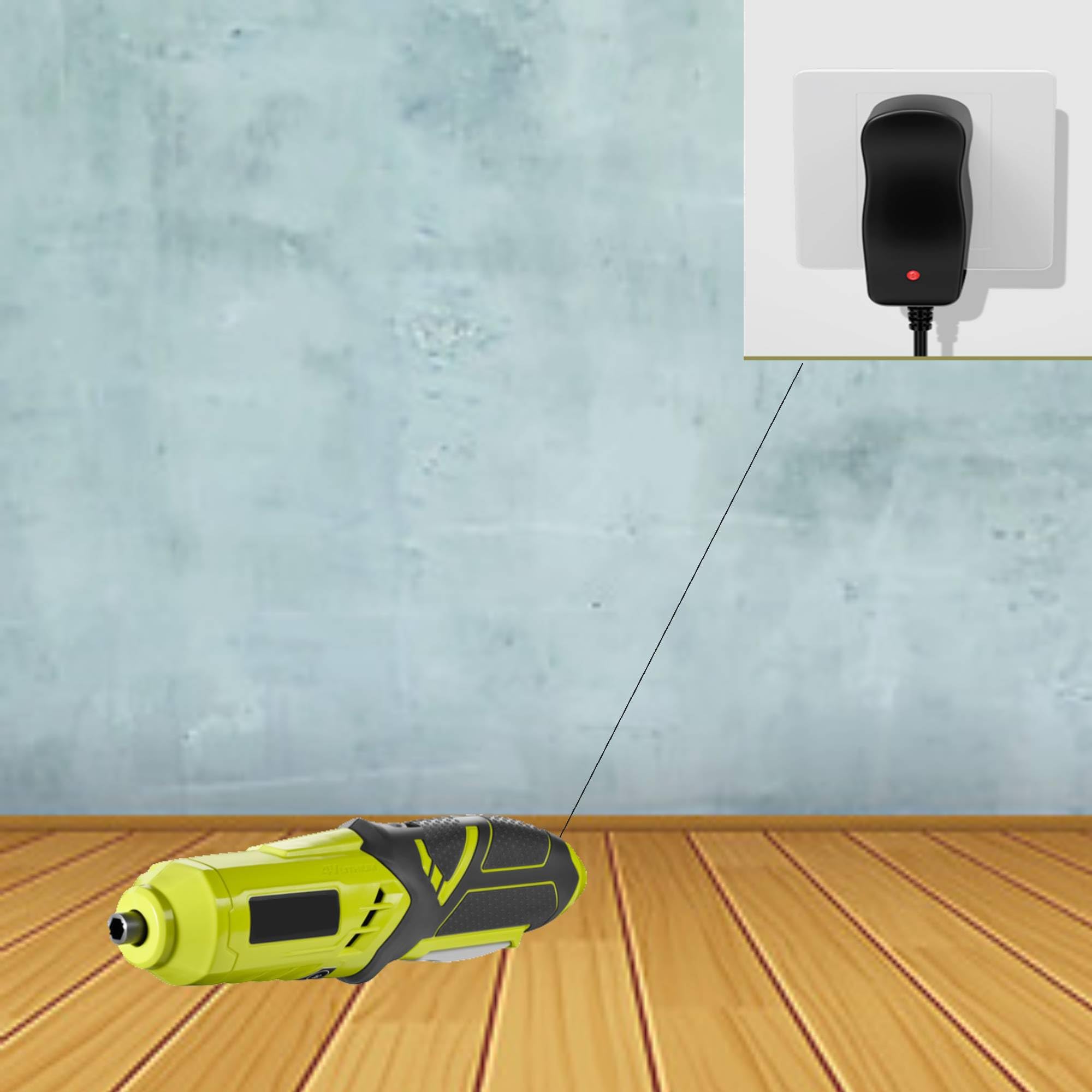 Chargeur 4 V CA pour tournevis sans fil Ryobi modèles HP44L HP34L entrée circulaire