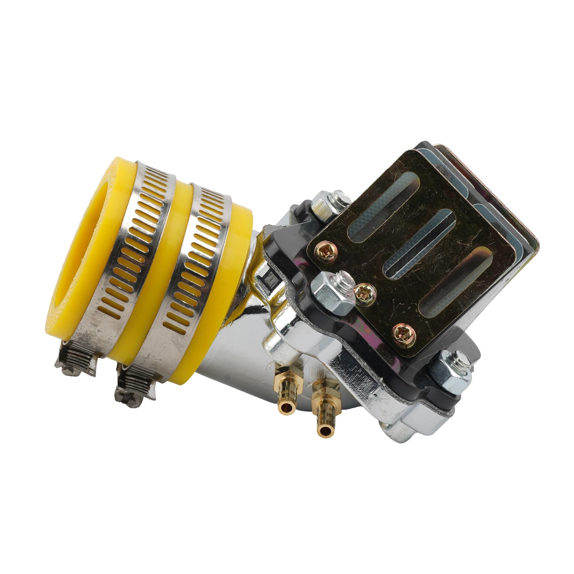 Motorcycle Carburetor Interface Intake Manifold Reed Valve for Scooters Fit for PWK Clapet D Admission Reed Valve Carburetor Reed Valve(Yellow)