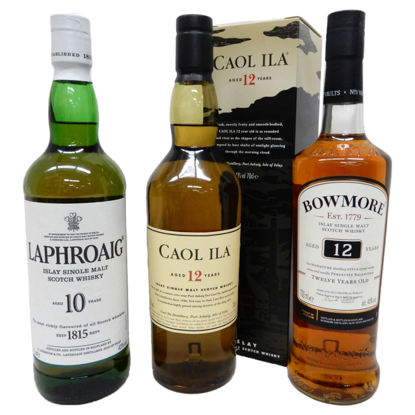 ボウモア12年とラフロイグセレクトセット 350ml Amazon.co.jp: スモーキーなアイラモルト 飲み比べ3本セット