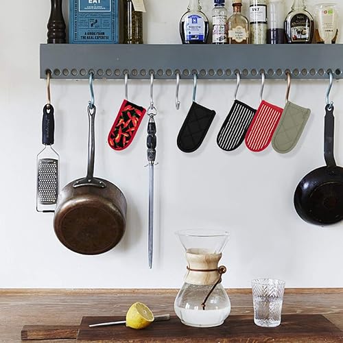 Miniatura 6 de Evoio Fundas de mango de sartén de hierro fundido, fundas para mango de olla, resistentes al calor, resistentes al calor, fundas para mango