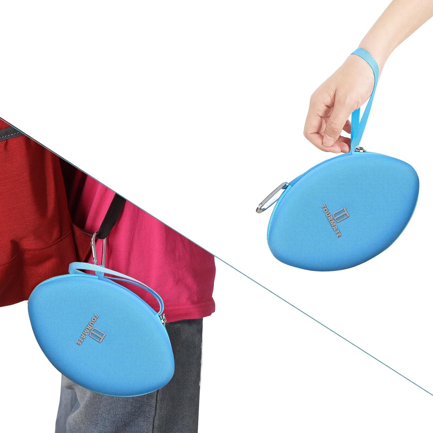 Hard Storage Case for iJoy Bluetooth Headphones,Travel Case for Wireless Foldable Headset - Tourmate(Only Box) (Blue) - Image 8