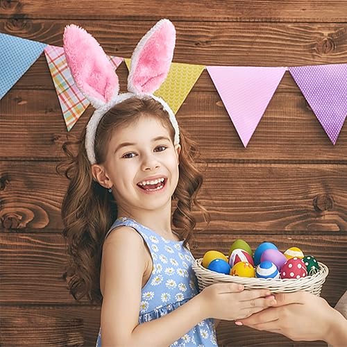 Miniatura 3 de JOYFISCO Orejas de conejo, juego de 3 piezas de disfraz de conejo, orejas de conejo con pajarita y cola, disfraz de fiesta de Pascua, cosplay