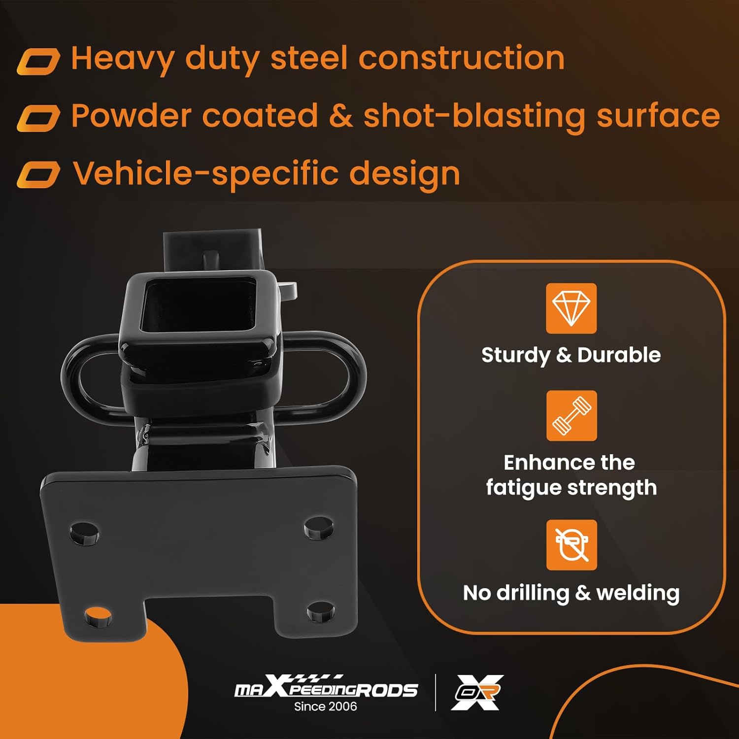 maXpeedingrods Class 3 Trailer Hitch, 2 Inch Receiver, Tow Hitch Receiver for Volkswagen ID.4 2021-2024