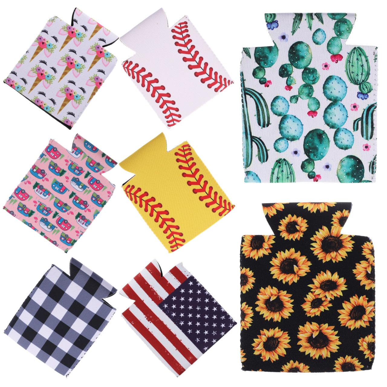 Fundas aislantes de neopreno LALAFINA de 8 piezas para mantener bebidas frías en el exterior