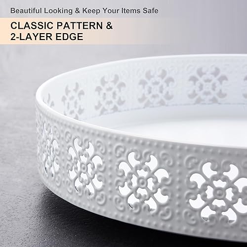 Miniatura 5 de LEMIKKLE Organizador Lazy Susan de 11 pulgadas para encimera de gabinete, estante de almacenamiento giratorio para cocina, plato giratorio,