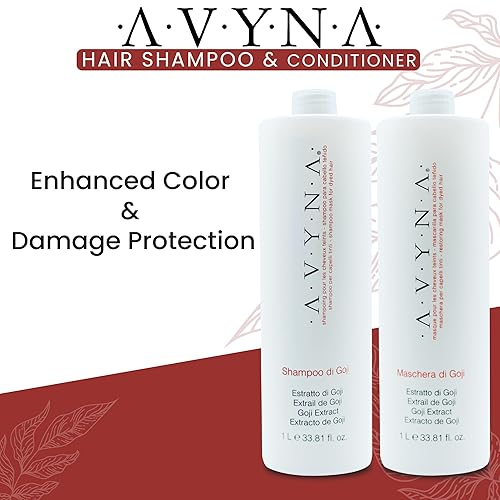 Miniatura 2 de Avyna Champú y acondicionador para cabello teñido con extracto de Goji, 33.8 onzas líquidas