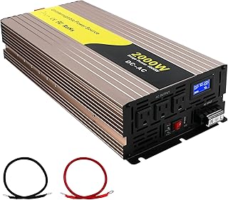 Miumoon 2000W Primary Sump Pump Backup System, LCD Display, Auto Switches for Continuous Sump Pump Operation, Sump Pump Backup Power System for Emergency and Power Outage