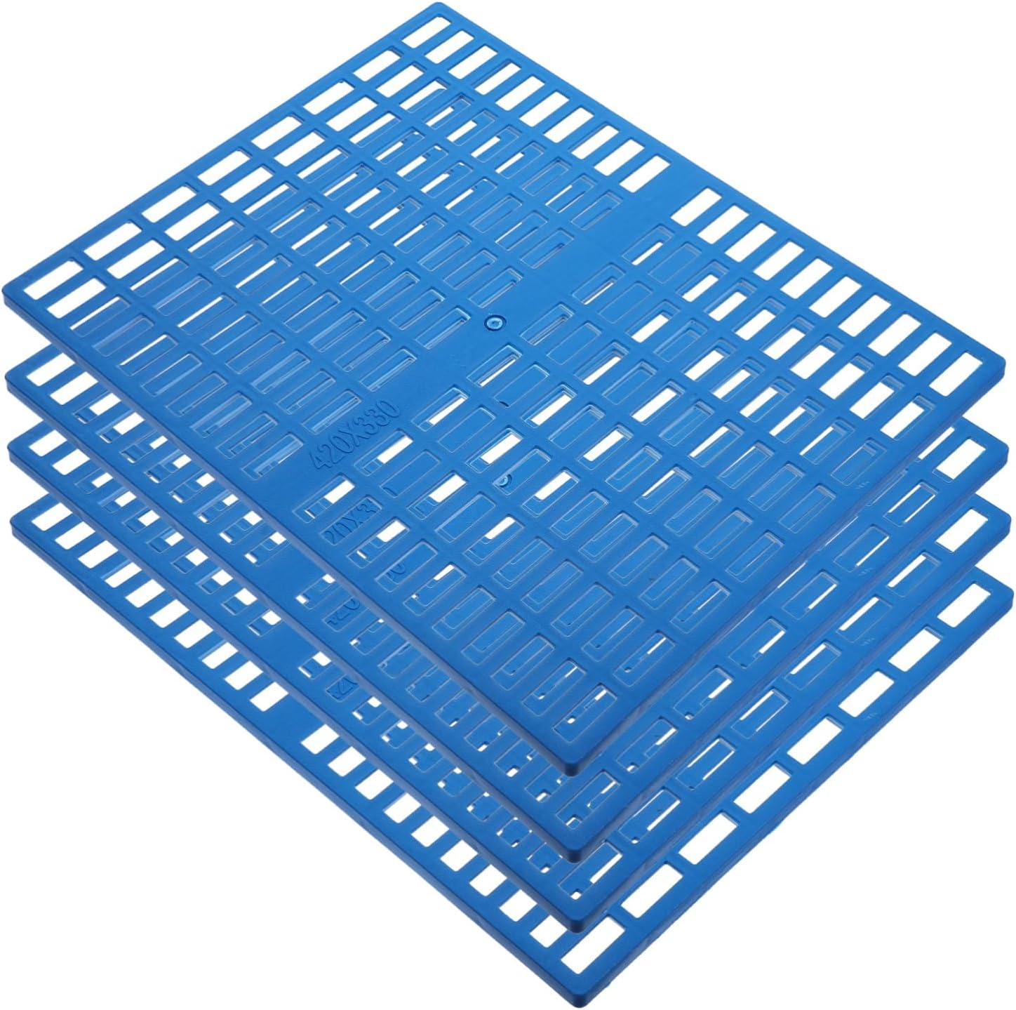 4Pcs Rabbit Cage Mats Leak Feet Pads for Animals Easy to Clean for Bunny Guinea Pig Chinchilla Multi Use Floor Mat for Cages and Home