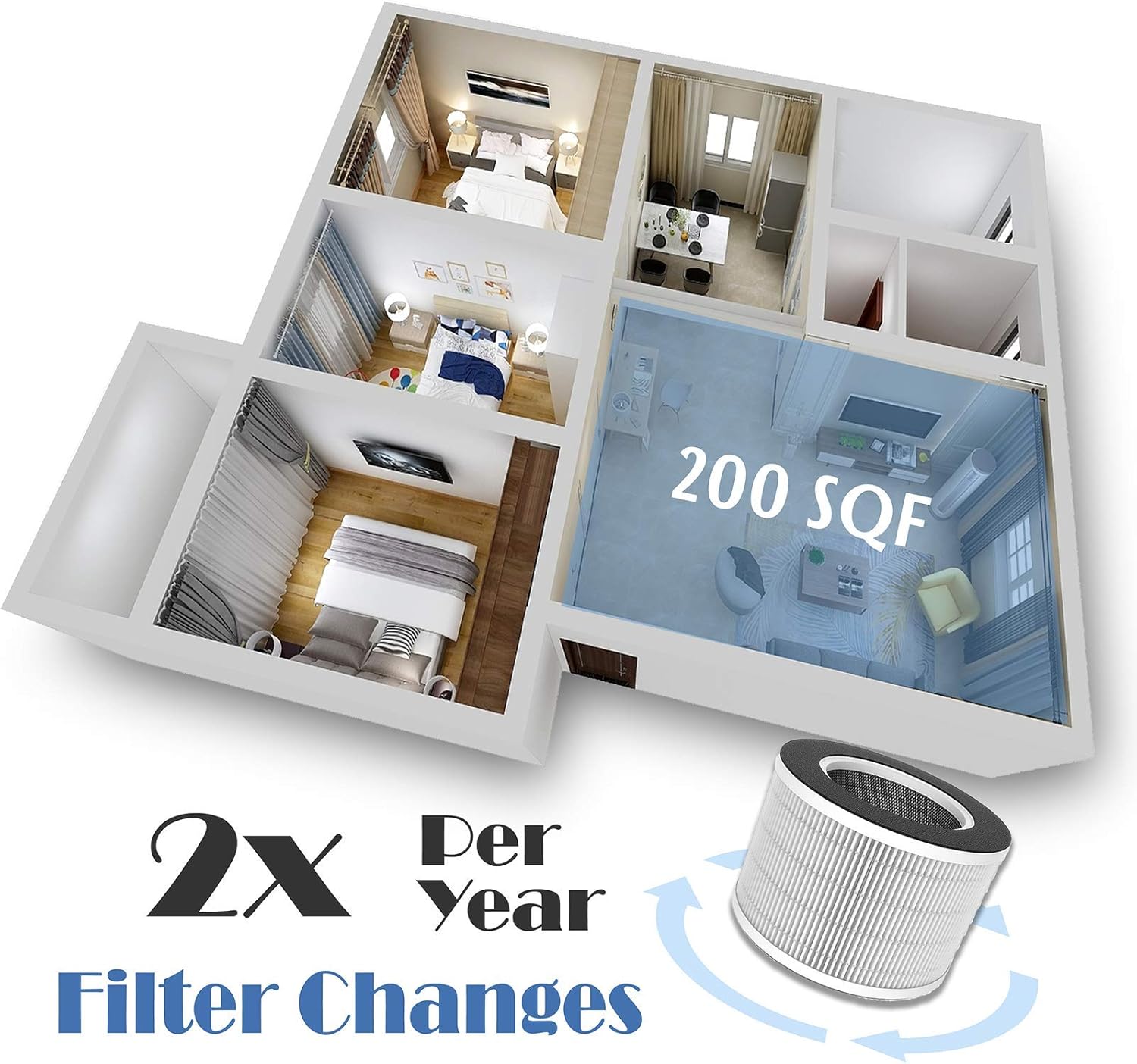 Tredy air purifier filter Outlet