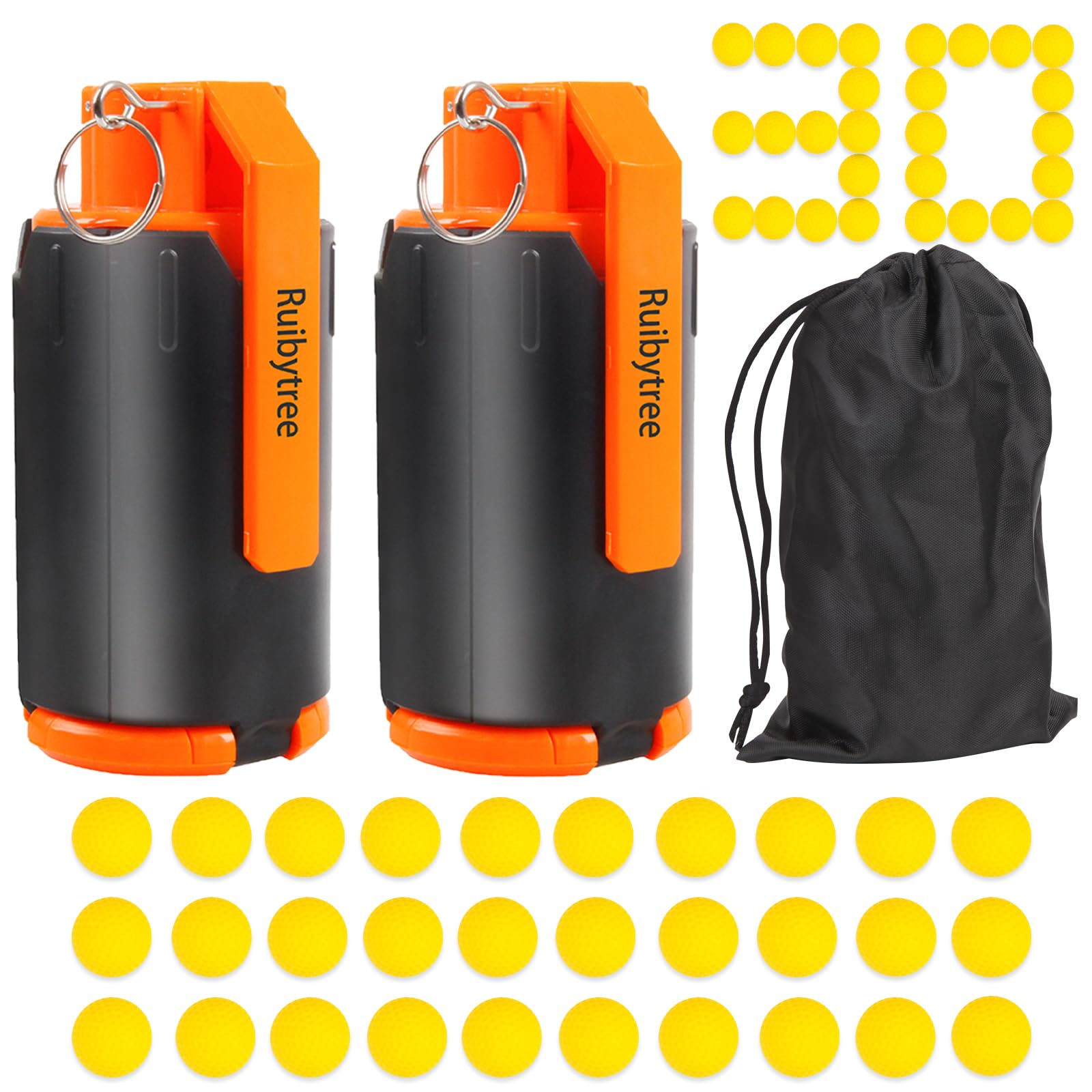 RuibytreeCS Tactical Plastic Toy for Nerf Rival Battle Game,cs Foam Bullet Ball G renade