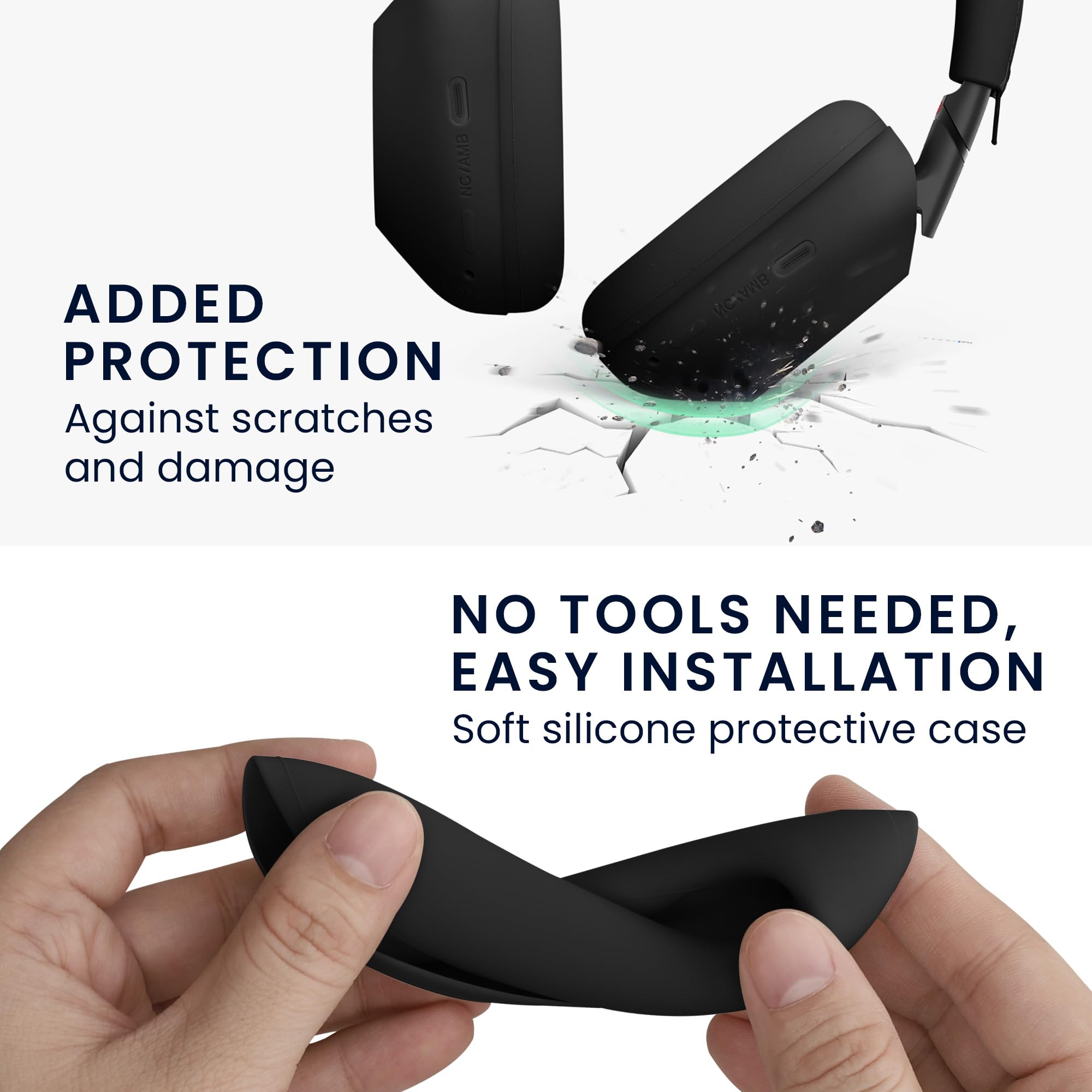 Amazon | kwmobile Sony WH-1000XM6対応 ケースカバー - 3in1ケース