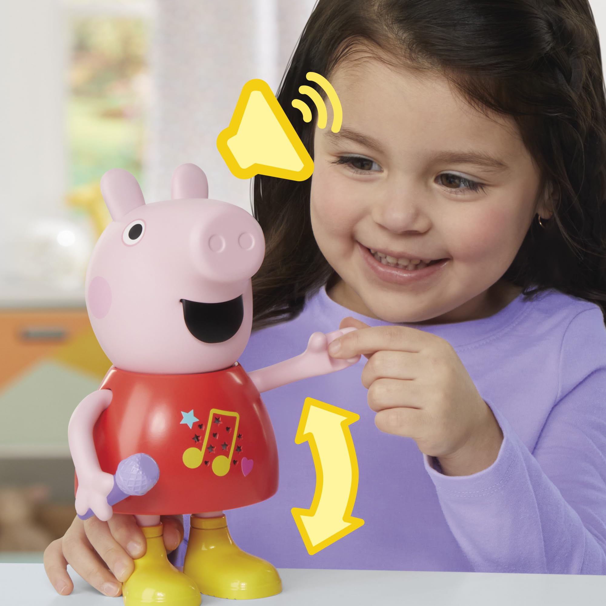 Peppa Pig Plauder- & Singspaß Peppa Puppe, Rosa, 20 cm – Ansicht 3