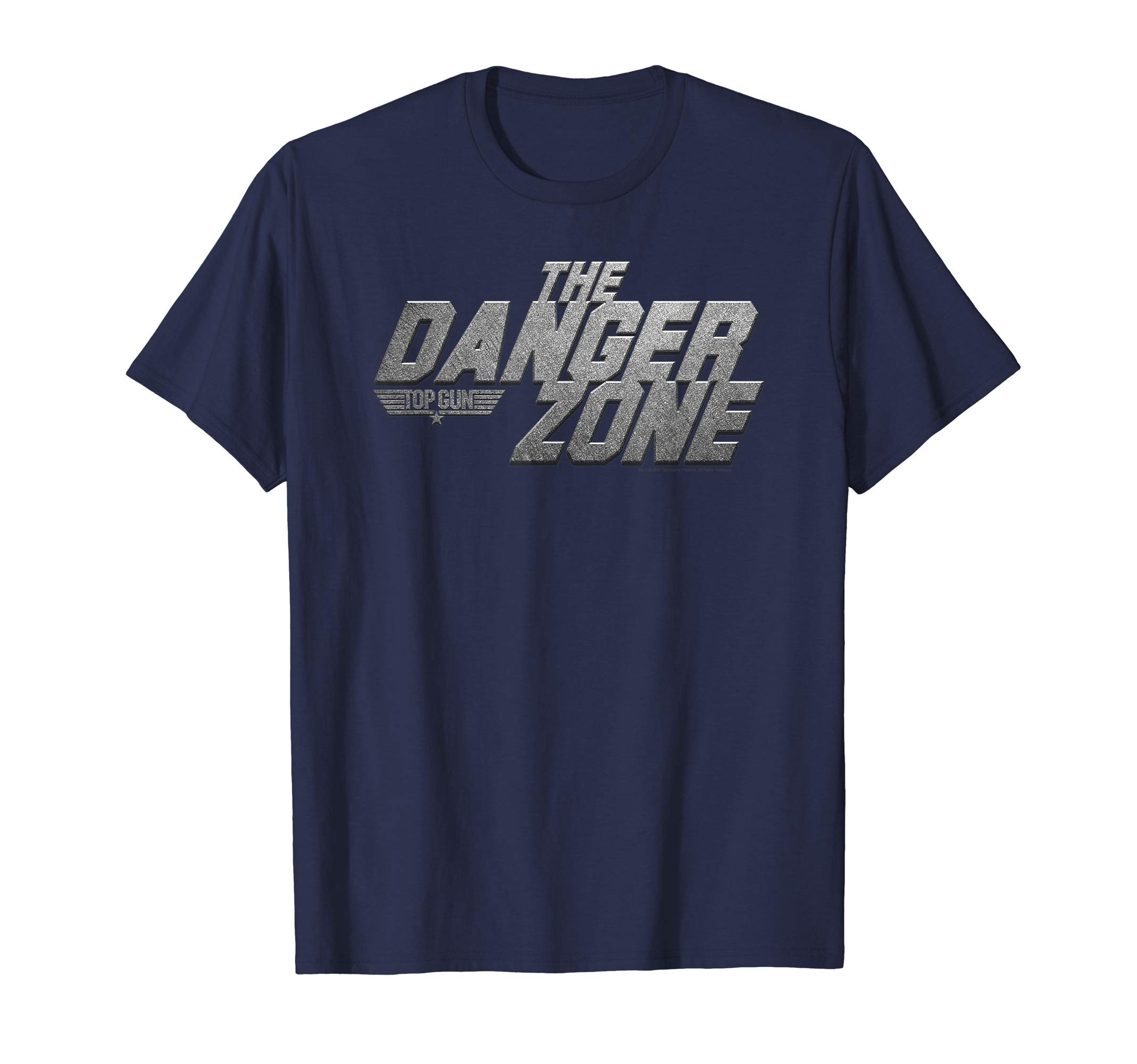 Top GunMetallic Danger Zone Action Movie T-ShirtOEKO-TEX STANDARD 100