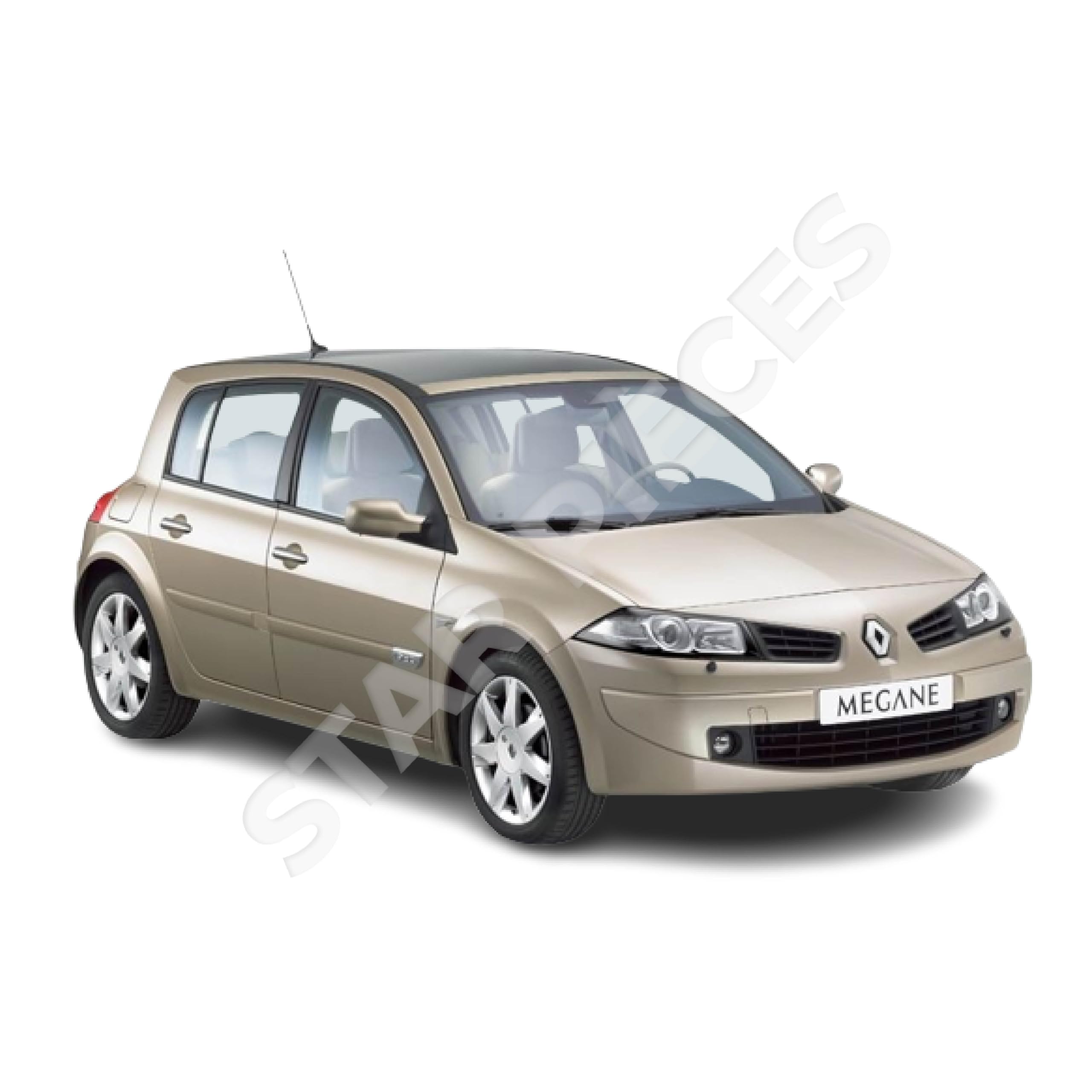 Motor limpiaparabrisas compatible para Megane 2 (2002-2008) (varillaje + motor) 288001683R, 7701054828, 7701207739, 8200036921