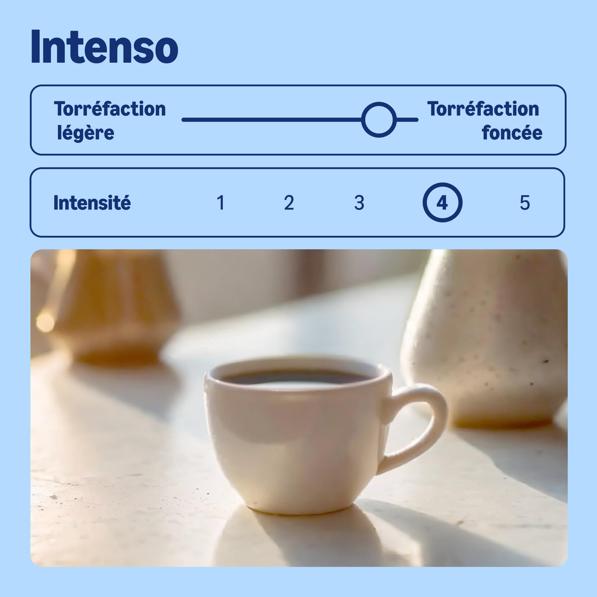 by Amazon Grains de Café Intenso, Torréfaction Corsée, 2kg (2 Paquets de 1kg) – Certifiés Rainforest Alliance