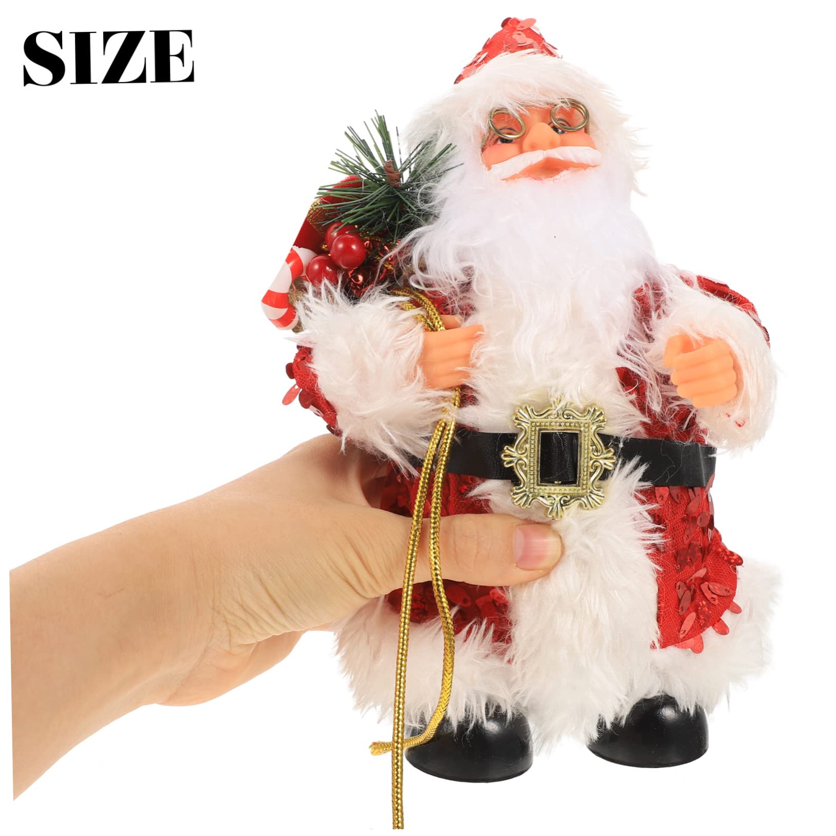 Cabilock 3 Pezzi Babbo Natale Giocattolo Fiocchi Di Neve Pupazzo Di Neve Figura Peluche Natale Caramelle Farcite Gonfiabili Figurine Ornamenti Di Natale Bambola Ornamento Statua Di Natale