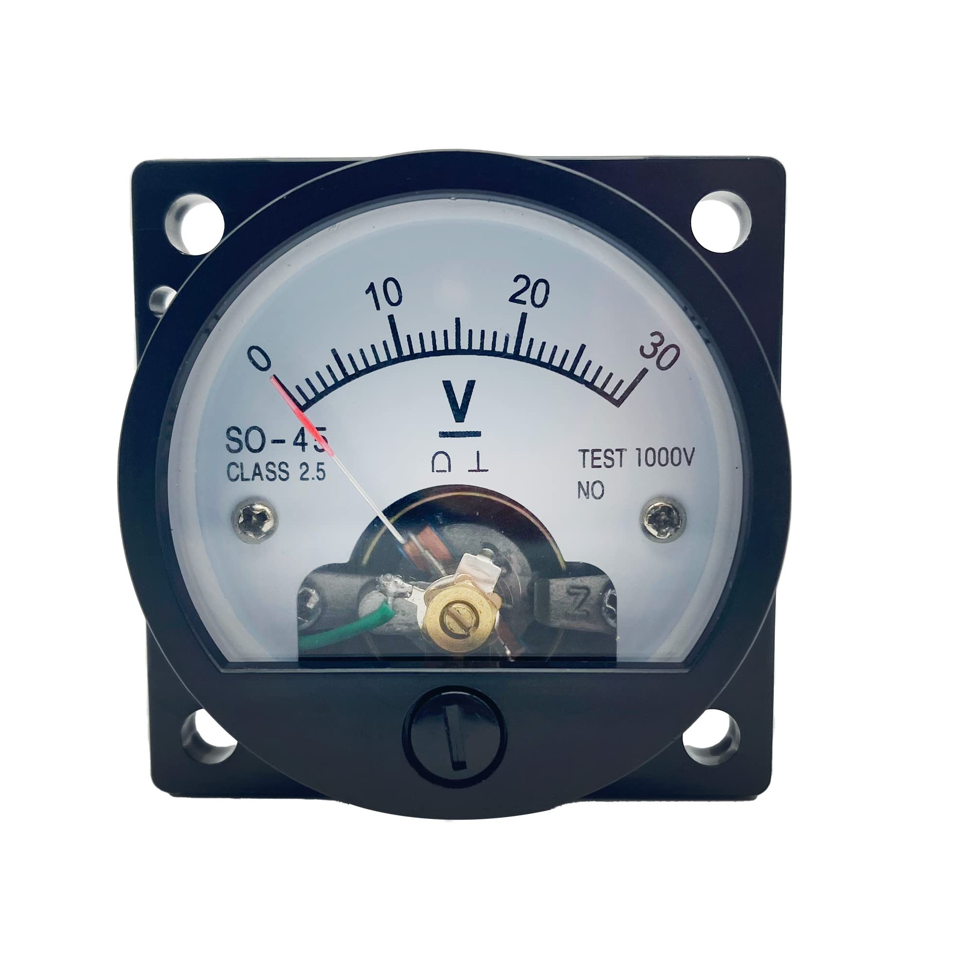 LEPEVNEY Analog Dial Panel Meter Voltmeter Gauge SO-45 Round Current Measuring Ammeter DC 30V