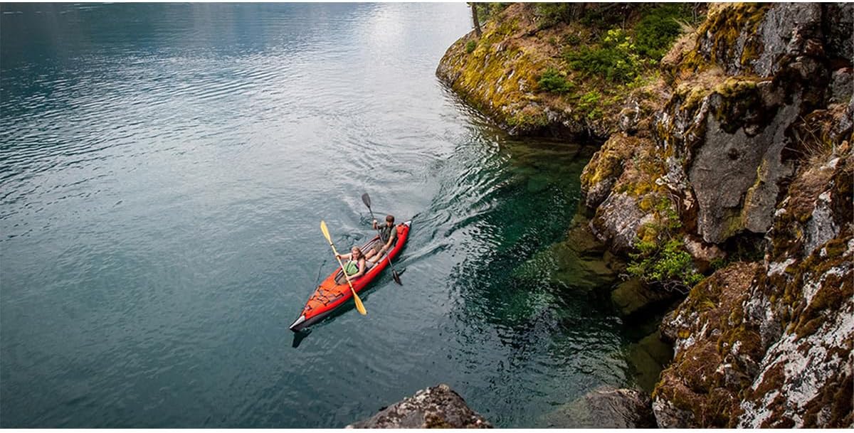 Advanced Elements AE1007-R AdvancedFrame Convertible Inflatable Kayak - 15' - Red