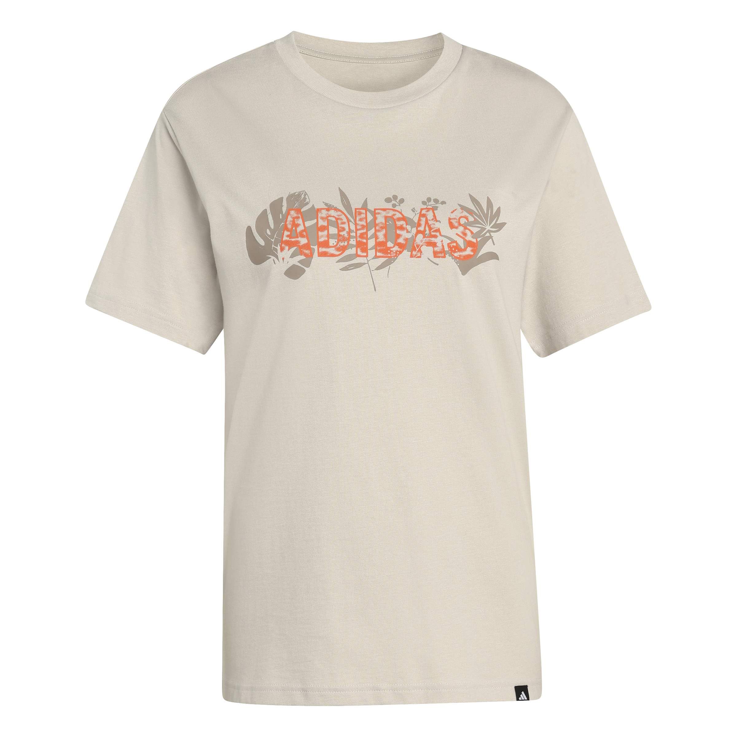 adidas Women's Animal Graphic T-Shirt, Wonder Alumina, XL