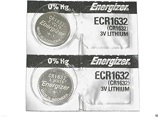 2PC Energizer ECR1632 CR1632 Lithium Coin Batteries 3V