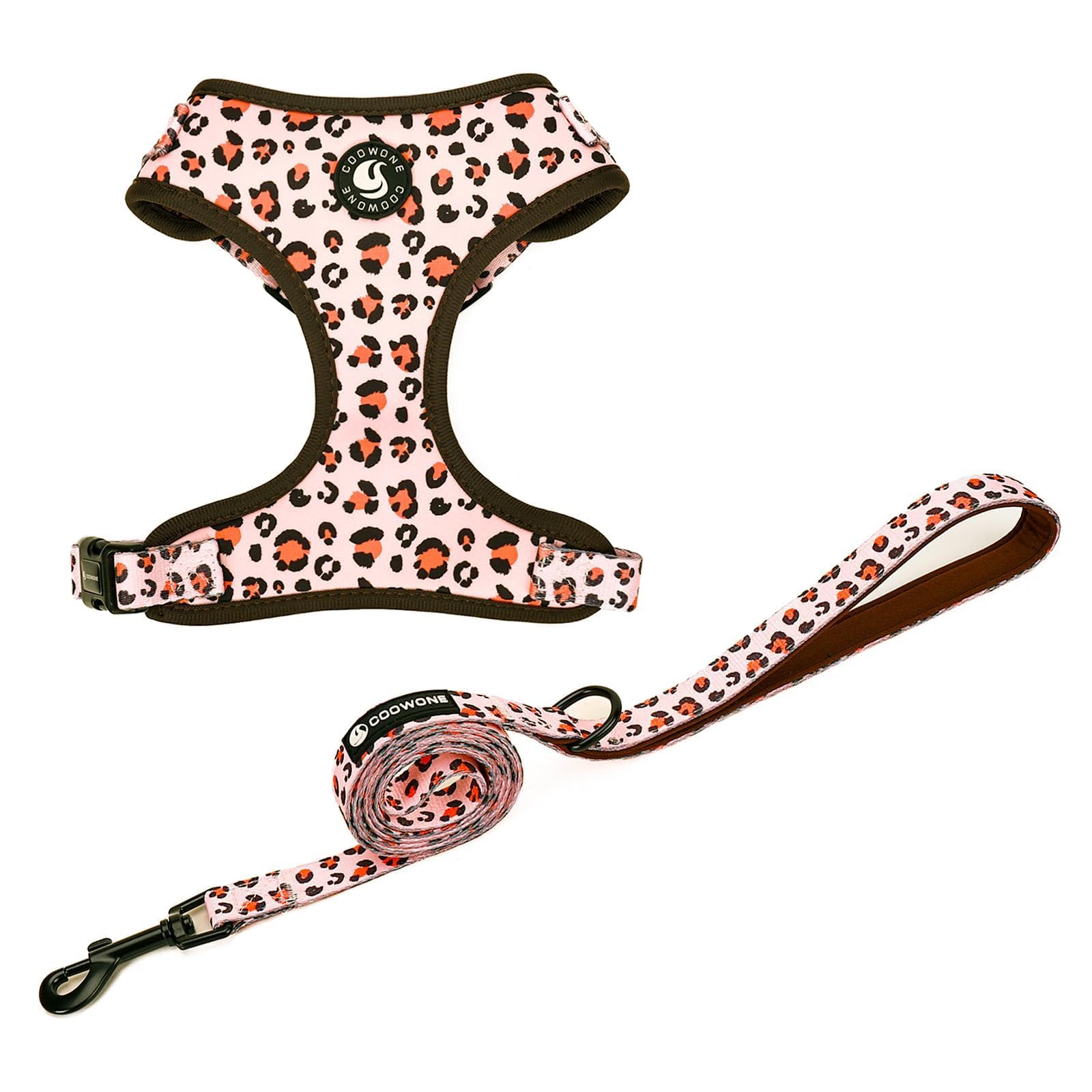 No Pull Dog Harness and Leash Set, Adjustable and Soft Padded Dog Vest Harness for Small Medium Large Dogs