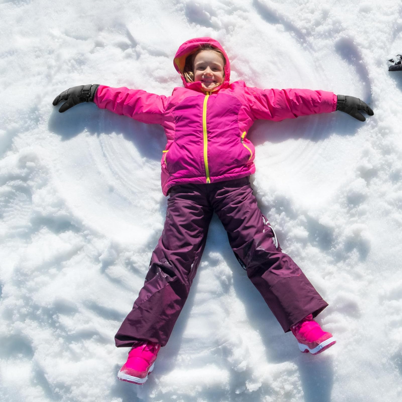 Azarxis Guanti da Neve per Bambini, Sci, Bambino, Blu