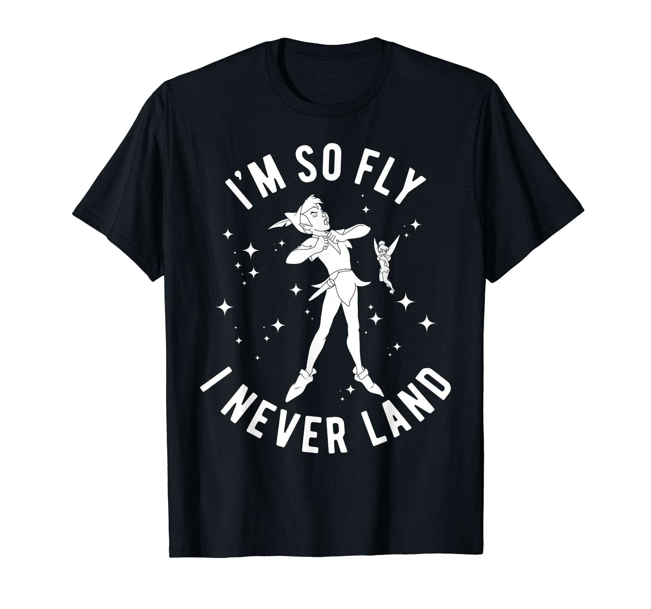 Disney Peter Pan I'm So Fly I Never Land Outline Poster T-Shirt