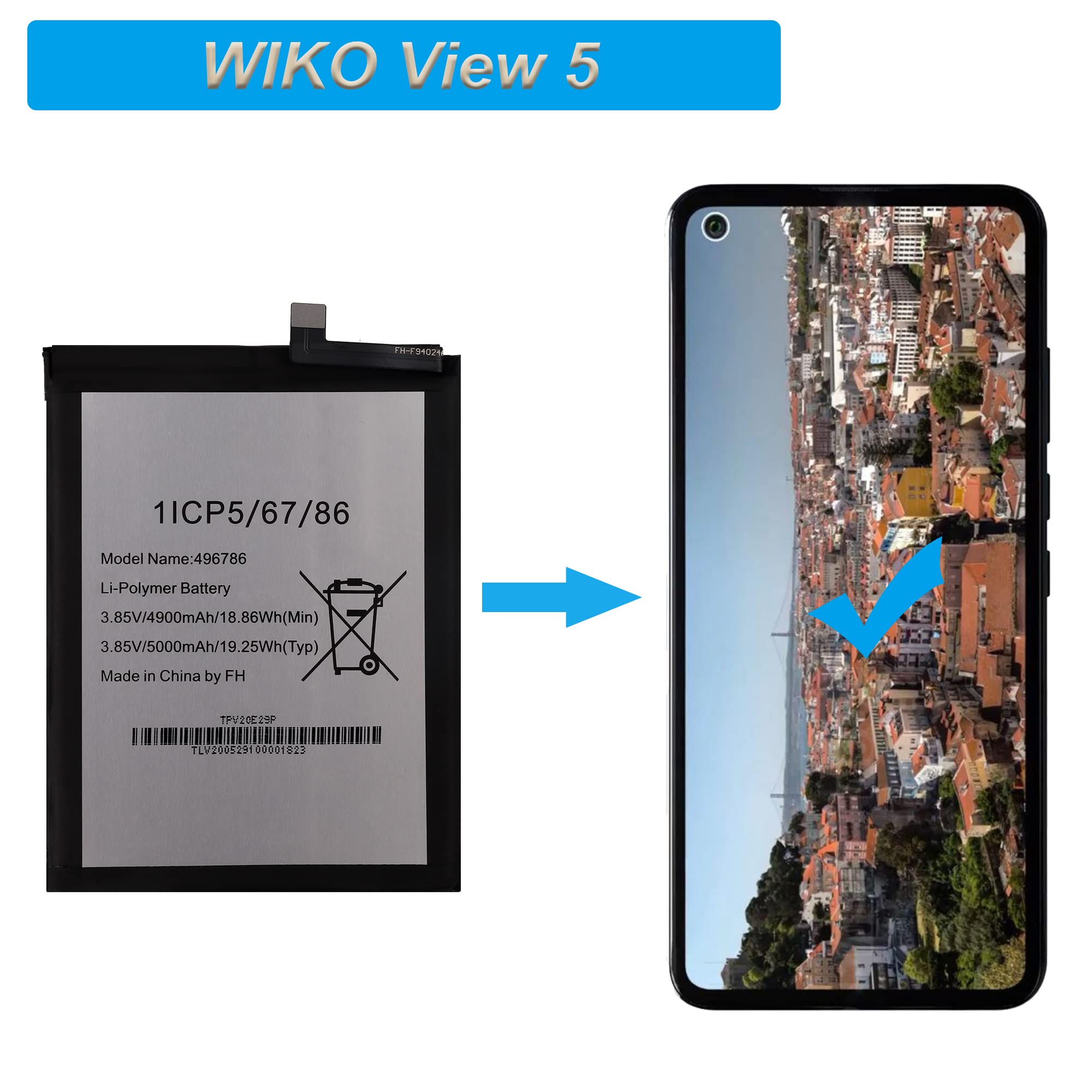 Boutique Strict Les invités bateria wiko view De bonne heure vendeur Nu