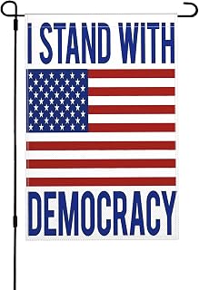 12x18 Save Democracy Flag Resist Political Protest Garden Flags Double Sided Burlap Yard Signs Room Decor