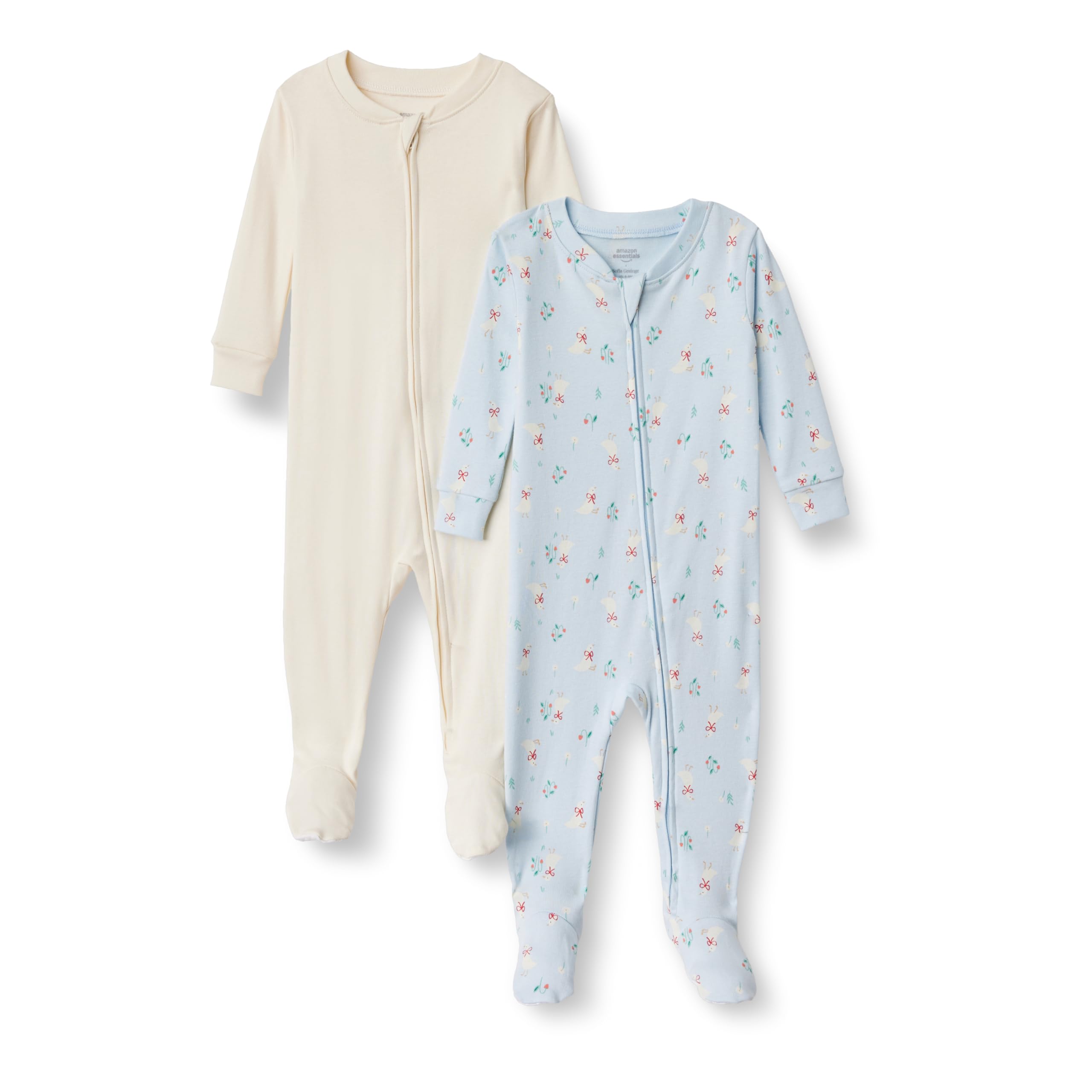 Amazon Essentials x Sofia Grainge Damen Langärmeliges Henley-Pyjama-Set