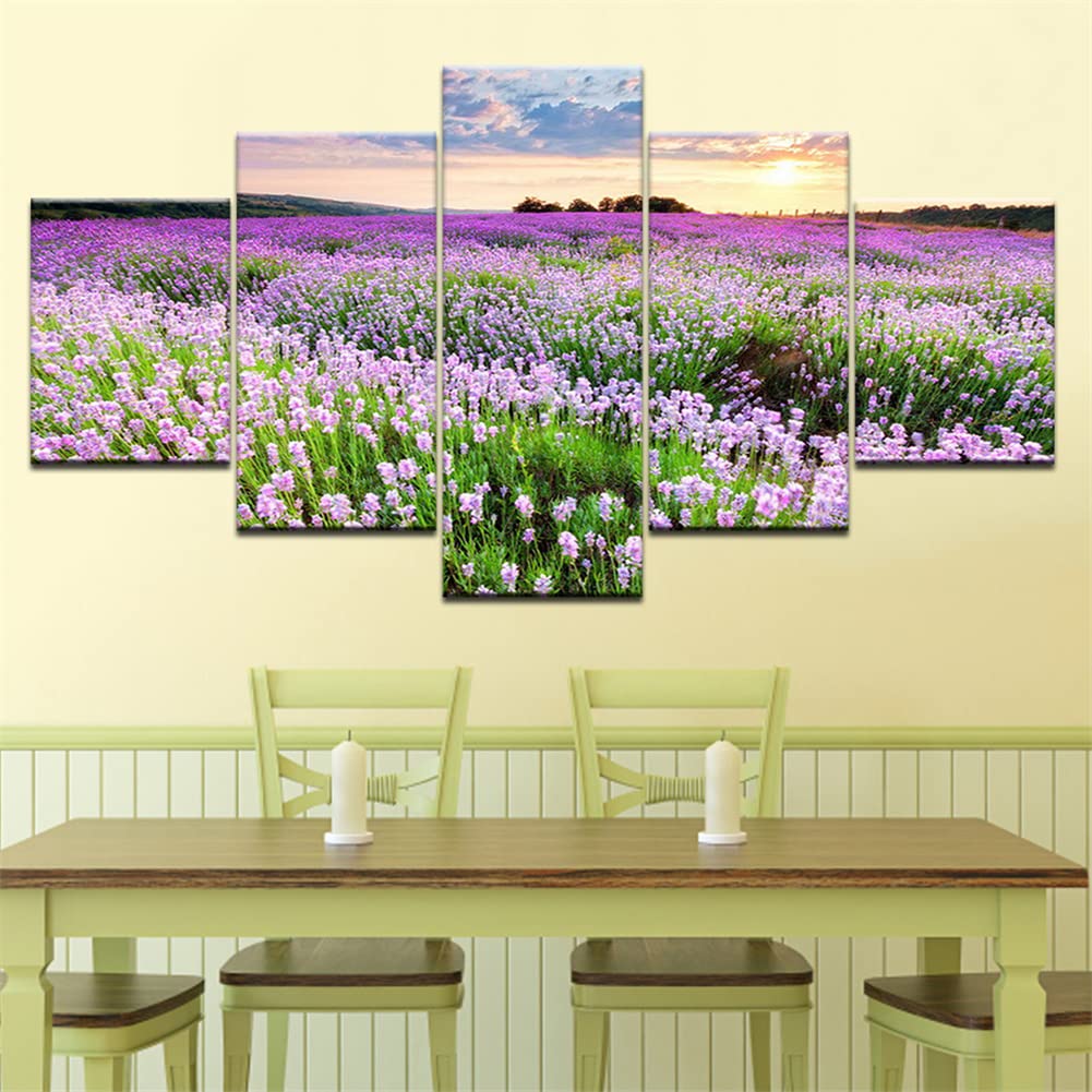 Broderie diamant fleurs kit complet grand format 4 avec strass ronds pour déco murale DIY