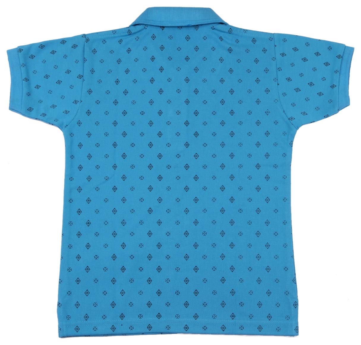 NeuVin Boys' Cotton Polo T-Shirts | Solid & Printed Designs | Regular Fit for Kids | Half Sleeve Tees for Casual Wear on Jeans, Lower, shorts (Pack of 2) Sky Blue, Green - Image 4 thumbnail