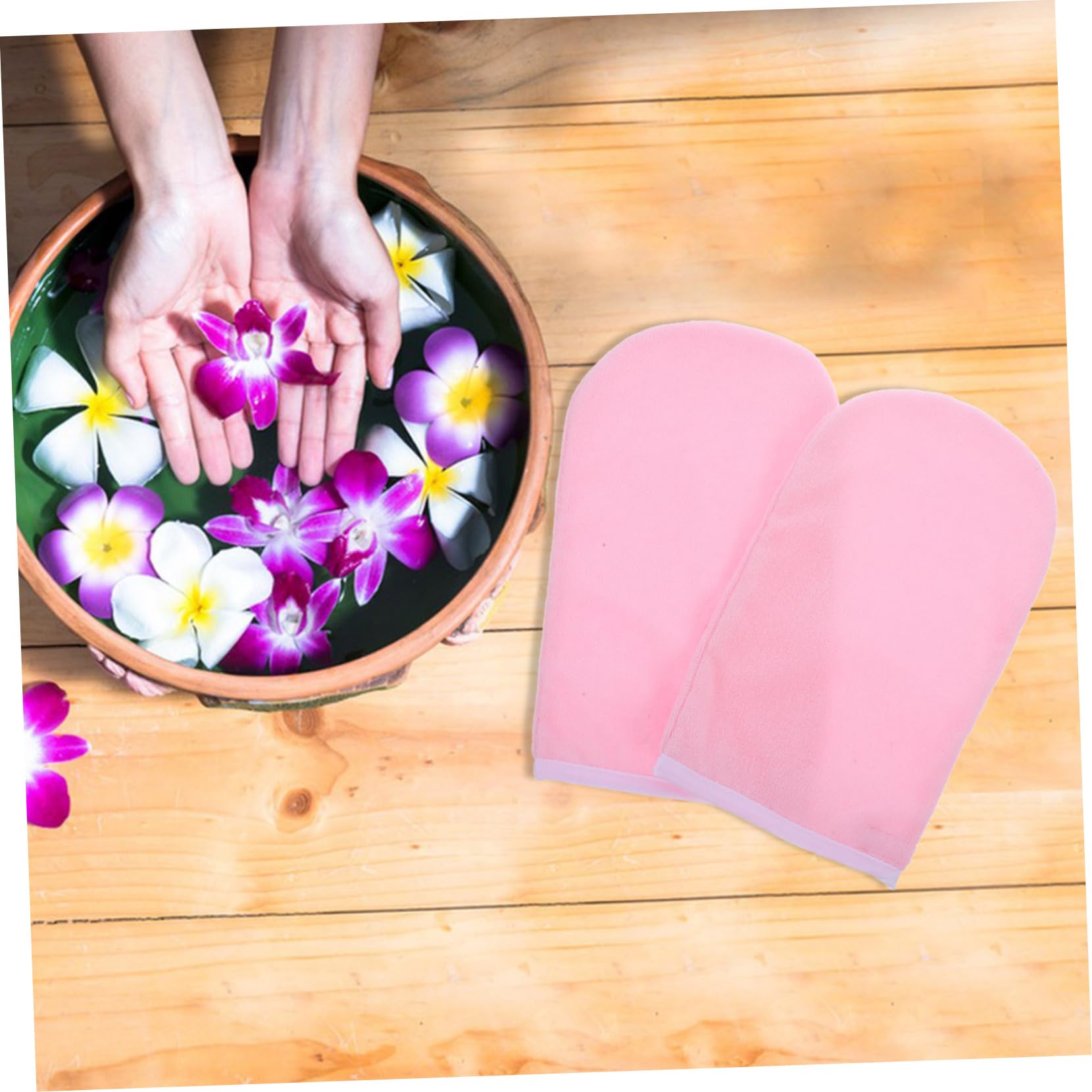 FOYTOKI Paraffin Wax Gloves Women's Moisturizing Mittens Hand Care Spa Gloves for Comfortable Wear