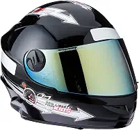 CAPACETE FECHADO PRO TORK LIBERTY FOR KIDS SOLID PRETO TAM. 54 VIS. DOURADA