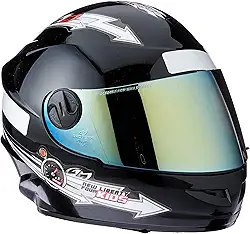 CAPACETE FECHADO PRO TORK LIBERTY FOR KIDS SOLID PRETO TAM. 54 VIS. DOURADA