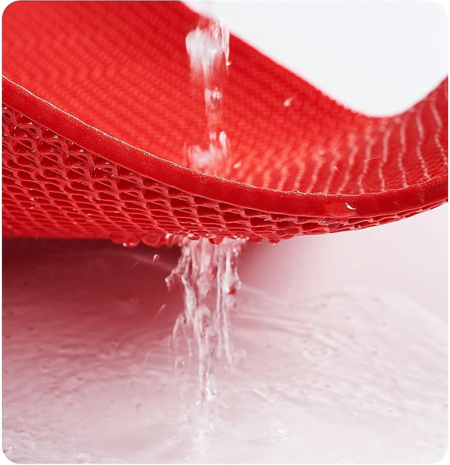 Maty drenażowe PVC do użytku wewnątrz i na zewnątrz do łazienek, basenów i kuchni Odporna na zużycie(Rosso,90cmx200cm)