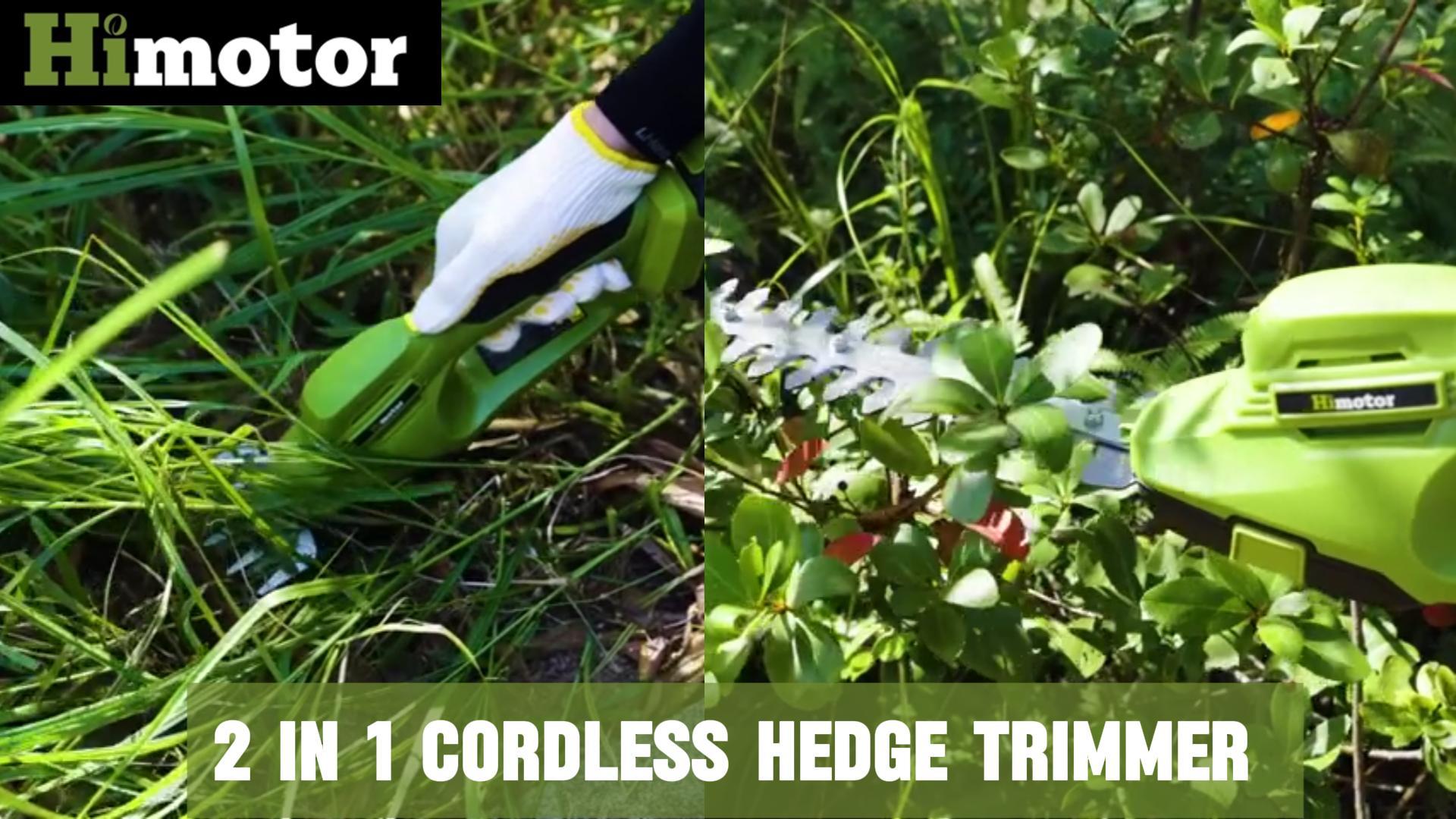 Amazon.com : Hedge Trimmer Cordless, 2 in 1 Handheld Hedge Shears 