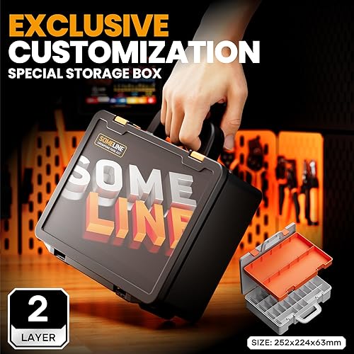 Miniatura 8 de SOMELINE Herramienta de prensado de terminales de alambre, con 39 tamaños, terminales de trinquete aislados, kit de crimpadora de terminales de