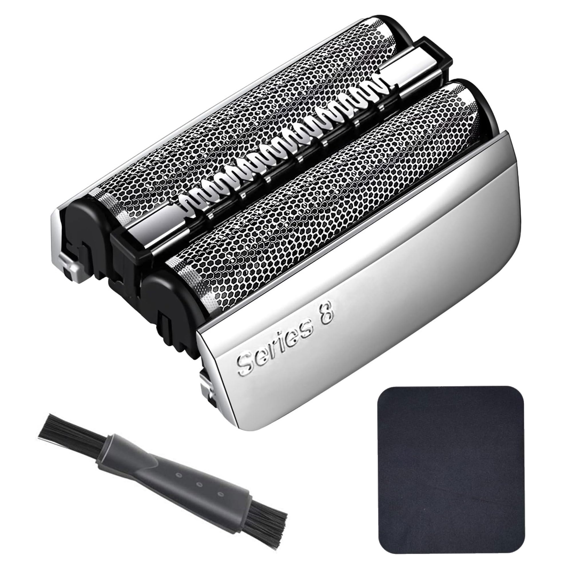 Testina di rasatura per Braun Series 8, rasoio compatibile con Braun S8 83M, accessorio per uomo rasoio elettrico taglierina in alluminio con spazzola per la pulizia