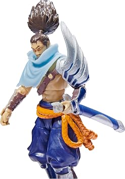 League of Legends, 4-Inch Yasuo Collectible Figure w/ Premium Details and Sword Accessory, The Champion Collection, Collector Grade, Ages 12 and Up