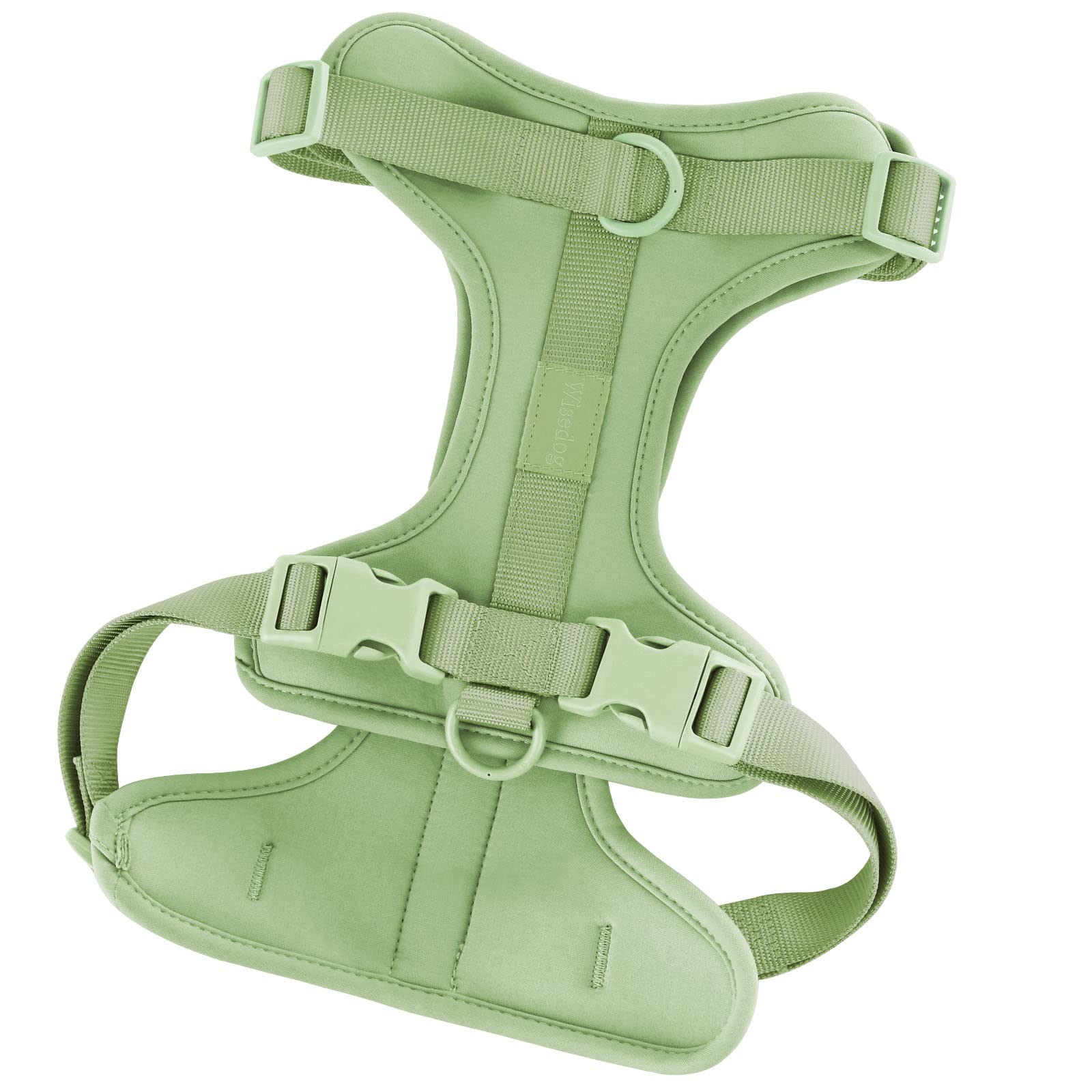 Wisedog No Pull Lightweight Dog Vest Harness with Soft and Comfortable Cushion, Breathable Mesh, for Small Medium Large Dogs Walking (M(Neck: 11.81"-18.11";Chest: 18.11"-27.95"), Sage Green)