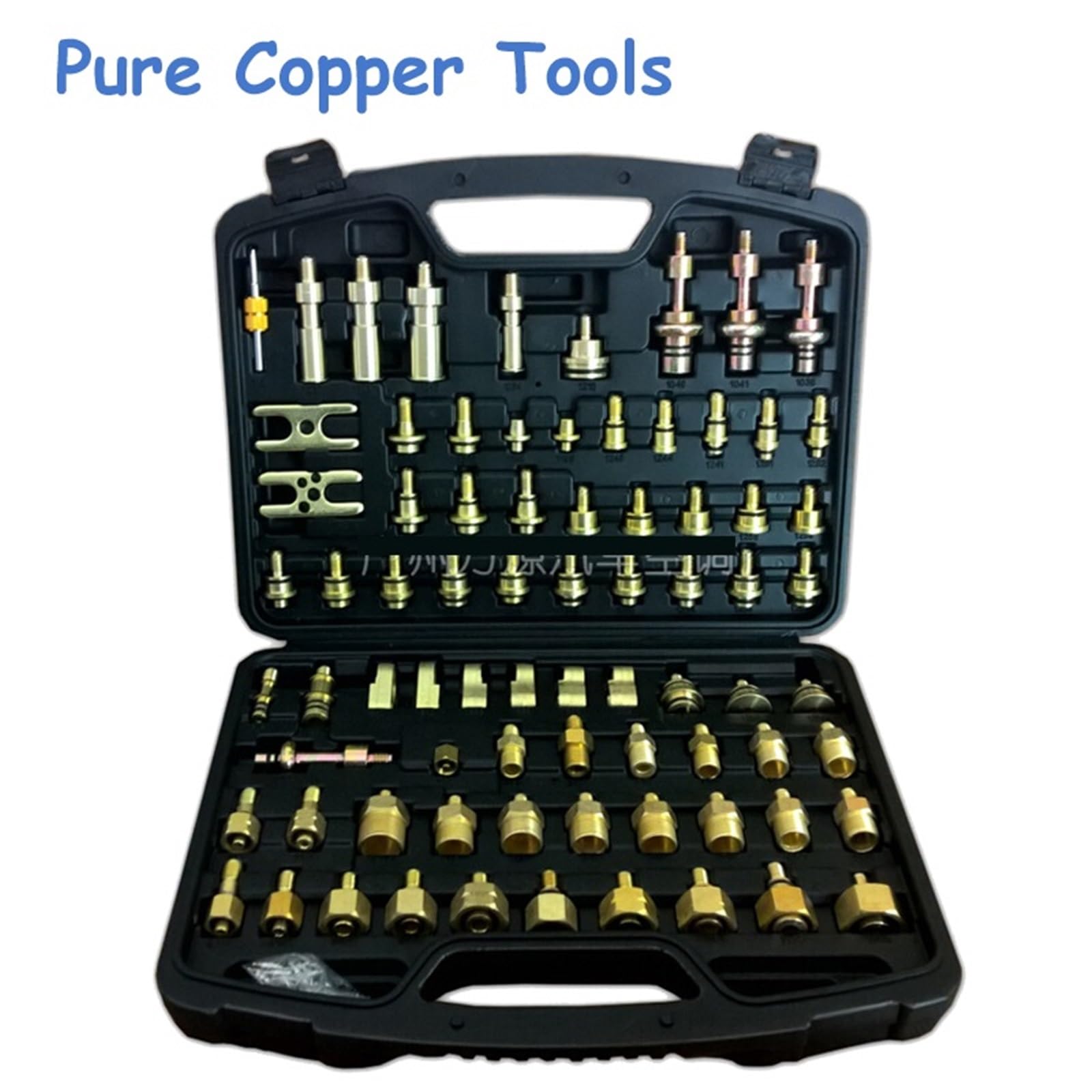 Juego de 77 adaptadores for herramientas detección fugas aire acondicionado coche, kit reparación automóviles Alto rendimiento