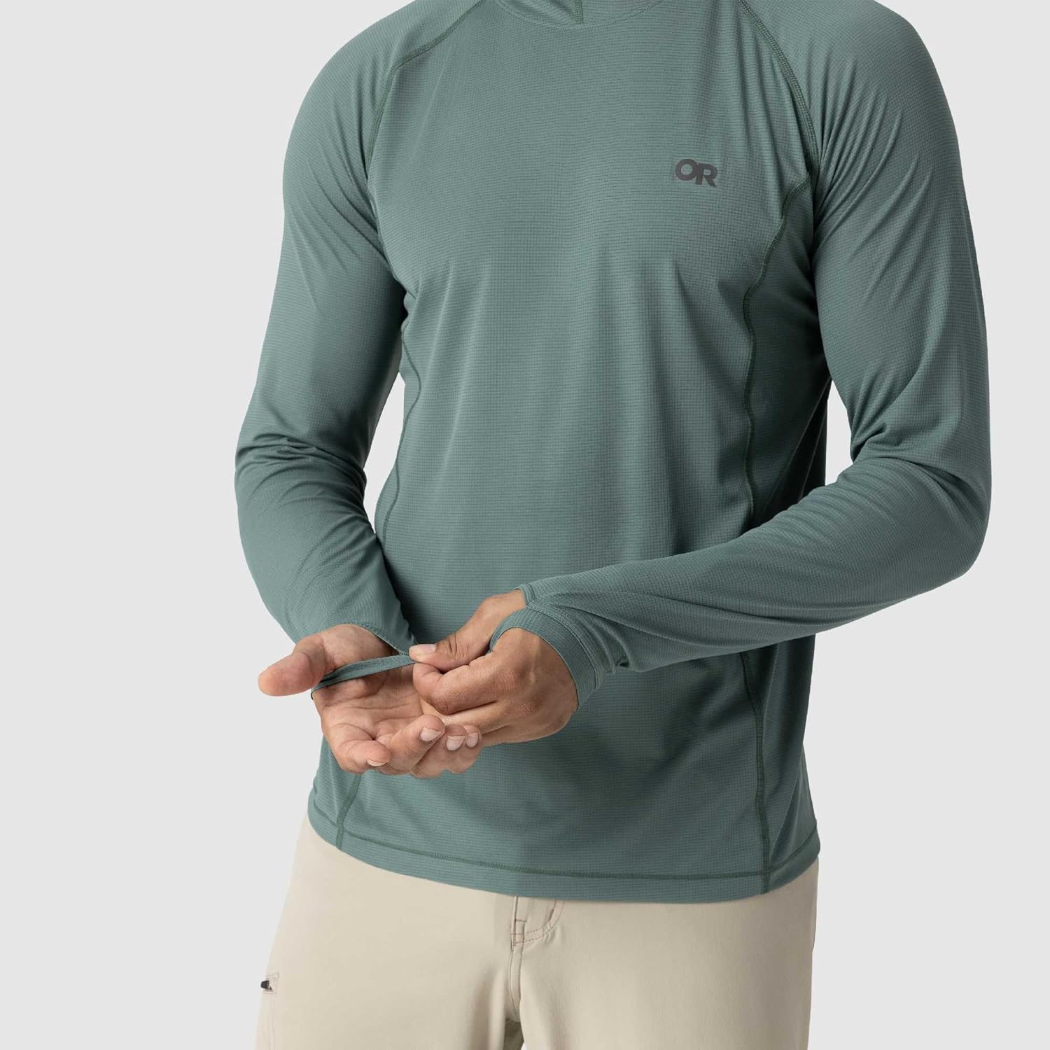 Outdoor Research Men’s Echo Hoodie - Lightweight UPF 15 Sun Shirt, Moisture-Wicking, Odor Control, Breathable