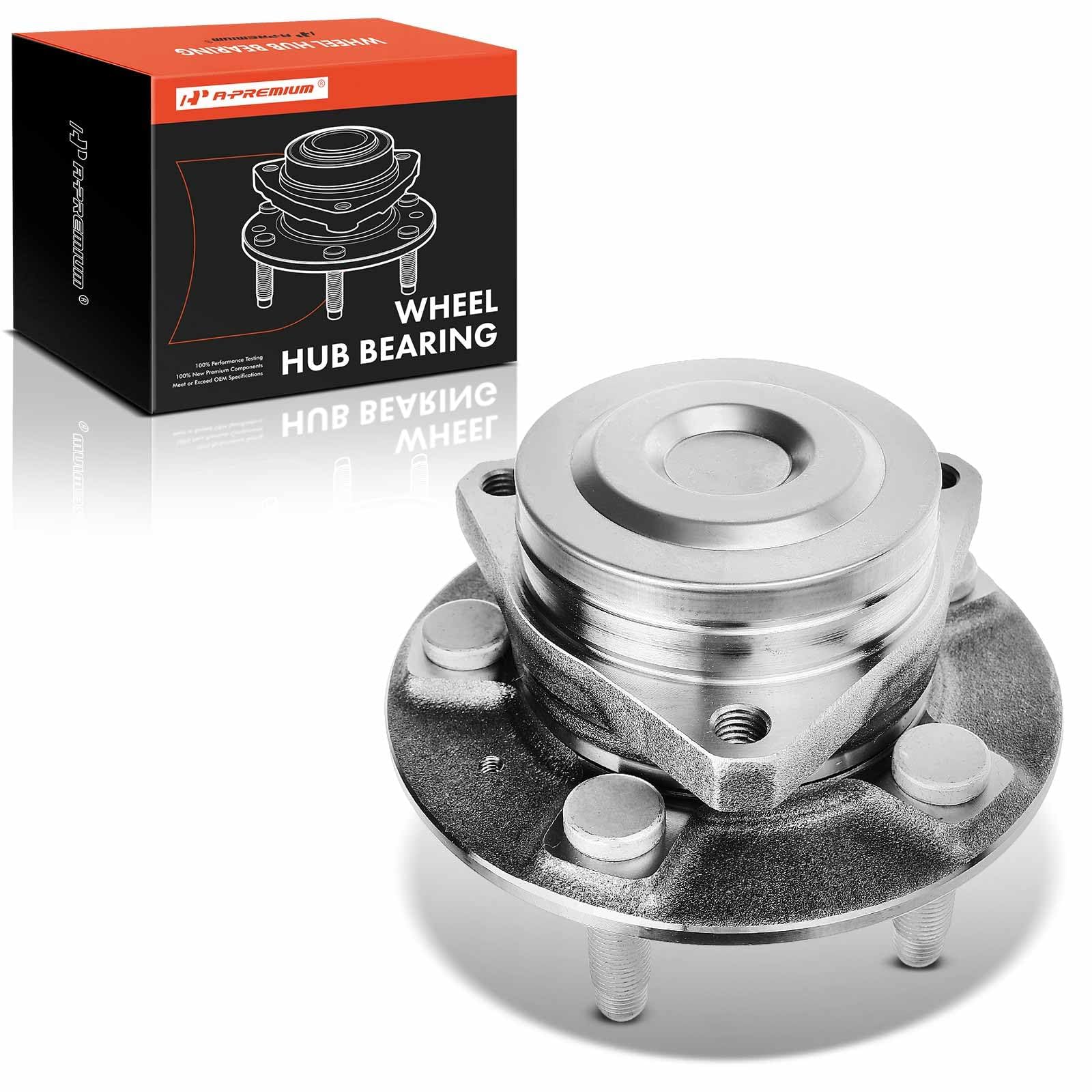 A-Premium Front Wheel Bearing and Hub Assembly with 5-Lug Compatible with Chevrolet Camaro 2016-2017, LT & SS Submodel Only