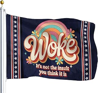 Woke It's Not The Insult You Think It Is Flags For Room Flags For Room Guys Aesthetic Tapestry For Classroom Wall Decor