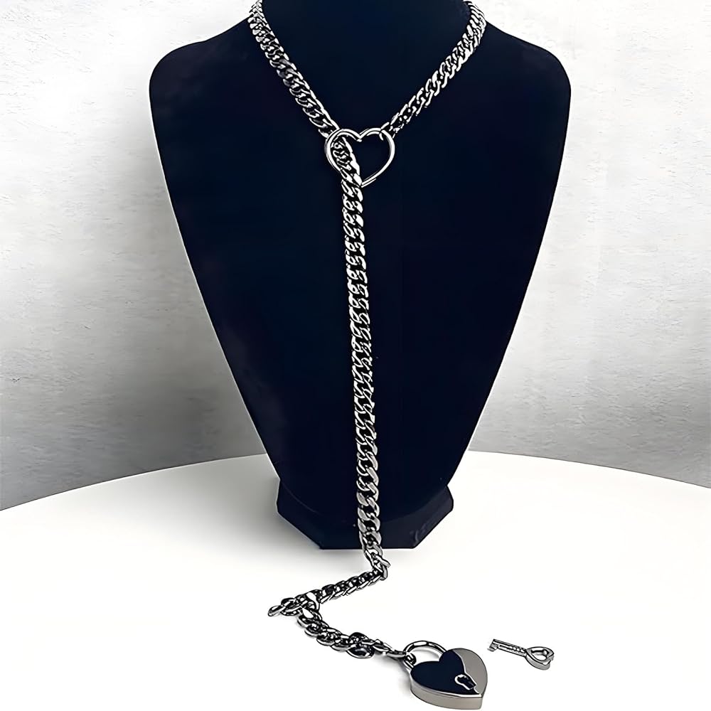 Amazon.com: ULLKEL Slip Chain Necklace for Women Heart Slip