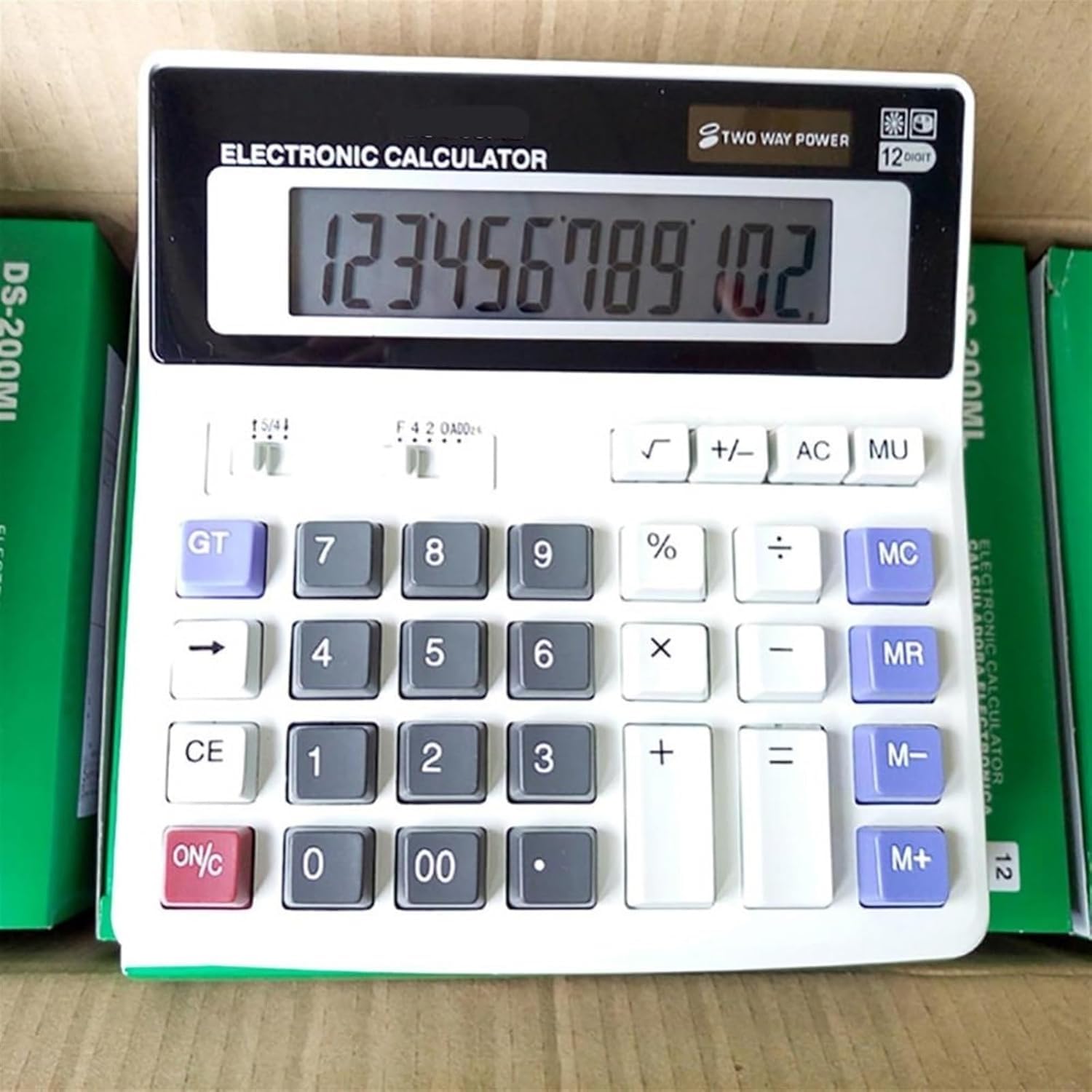 Kalkulator naukowy Kalkulatory Kalkulator stacjonarny, Biurkowy elektroniczny Elektroniczny Bateria słoneczna Szkoła Biuro