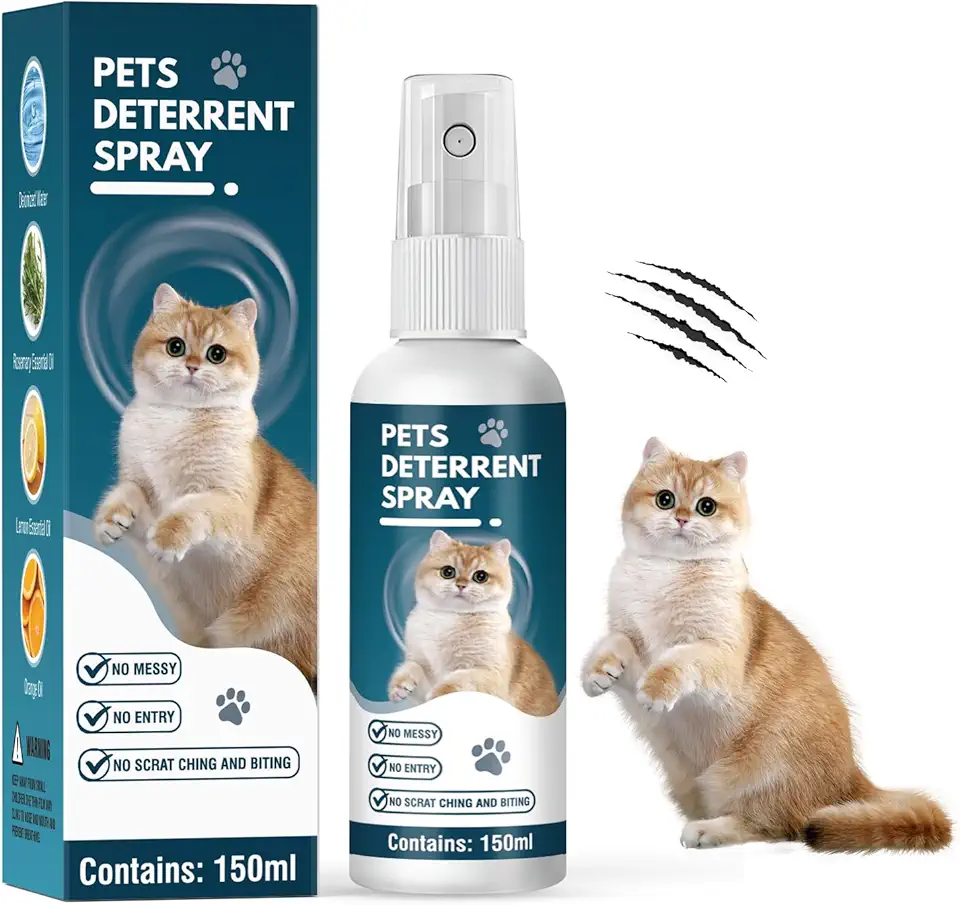 Bitter Spray Bitter Spray for Cats to Stop Chewing,150ml No Chew Spray for Dogs and Cats,Deterrent Spray for Furniture, Behavior Training Spray with Alcohol Free, Pet Corrector Spray